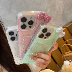 波点KT蝶ネクタイはアップル16pro携帯ケースiPhone15/14/13/12の新型11女11ソフトを適用している
