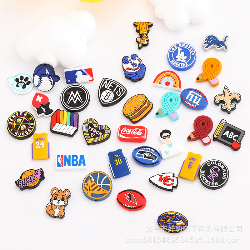 New crocs Accessories crocs NBA Shoes Flower crocs Shoes Jewelry Zhibixing Accessories DIY Jewelry