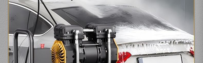 Oil-Free Silent Air Compressor Small Household 220V Air Compressor Air Pump Woodworking Spray Paint Nail Pumping Air Pump