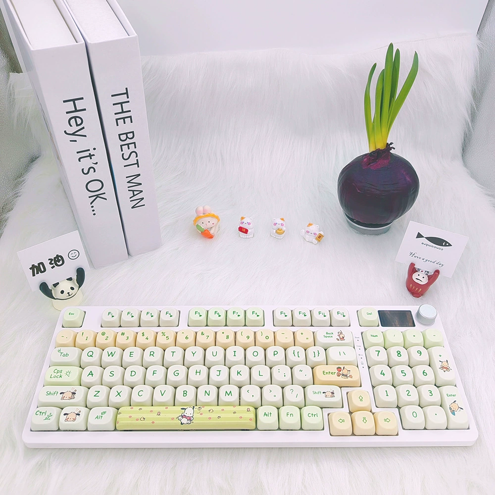 MOA keycap Pacha dog 6.25 cross satellite axis mechanical keyboard 87 universal thermal sublimation 104 cartoon cute 98