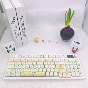 MOA Keycap Pacha Dog 6.25 поперечная спутниковая ось механическая клавиатура 87 Универсальная термическая сублимация 104 Cartoon Mitue 98