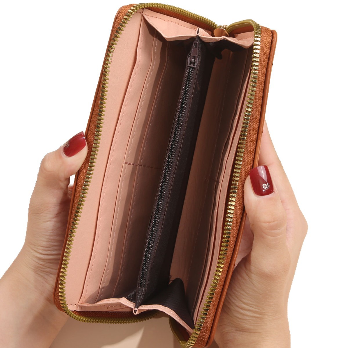 Nuevo bolso de damas con cremallera simple color sólido pequeño bolso de estudiantes fresco gran capacidad