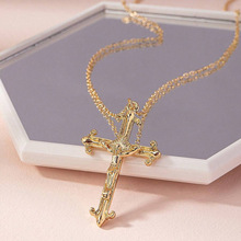 L 79204 Rhinestone Cross Titanium Necklace ����������