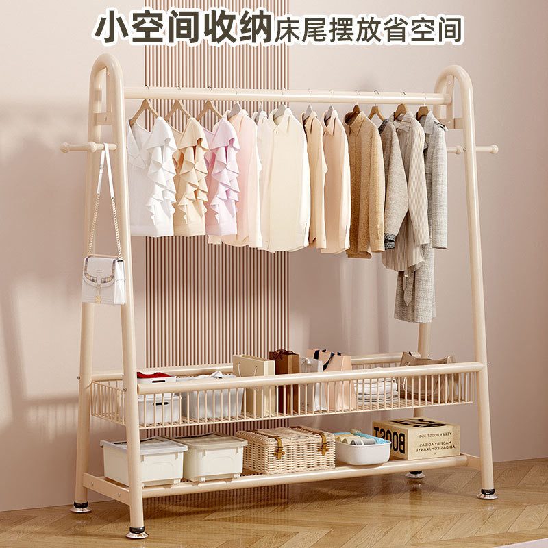 コートラック床置き家庭用寝室洋服ラックルームシンプルな収納衣類乾燥ラックバルコニー屋内衣類乾燥ラック|undefined