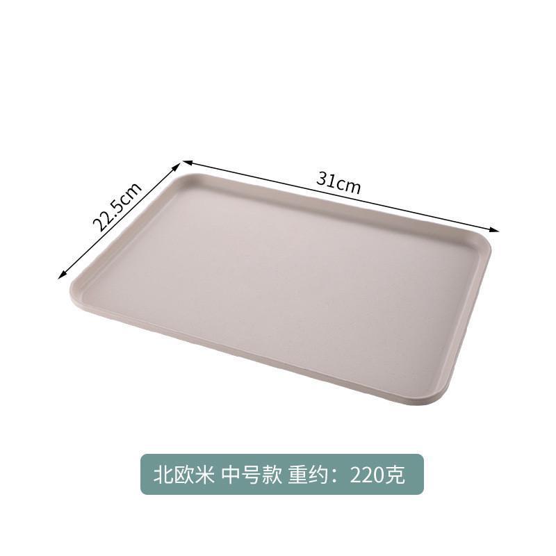 2 Size Plastic Fruit Dessert Tray Desktop Food Storage Plate