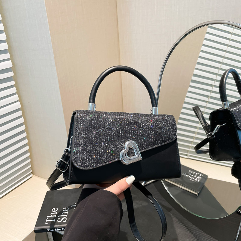 Cross-Border Trendy Women's Bags 2025 Spring and Summer New Bright Star Oblique Small Square Bag Western Style Single Shoulder Crossbody Bag Handbag