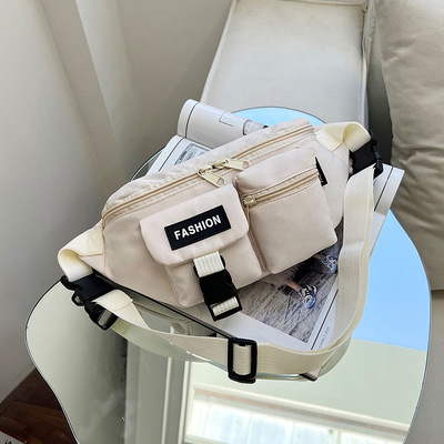 nylon Bag lady Trend Chest pack 2023 new pattern Versatile street ins man Waist pack Campus student commute