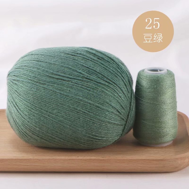 Hilo de Cachemira tejido a mano al por mayor bebé anti-pilling conejo lana medio grueso lana DIY lana tejida bufanda suéter