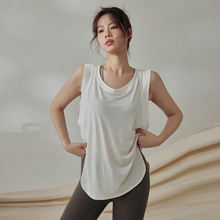 宽松显瘦运动背心女显瘦健身训练上衣无袖跑步速干夏季瑜伽T恤