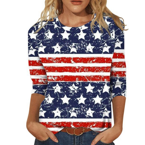 Women's T-shirt Long Sleeve T-shirts Printing Ethnic Style Color Block display picture 2