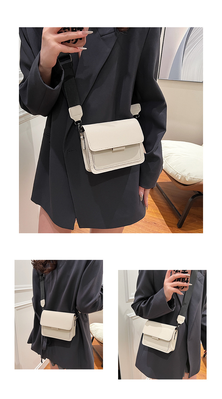 198g Weight Synthetic Leather Lining Material Sewing Thread Fashion Element Flip Cover Closure Type Single Shoulder Strap Strap Type Square Bag Bags Type Casual Occasion Pu Leather Material Solid Color Pattern All Seasons Season Women's Gender Classic Style Style Square Shape Women's Pu Leather Solid Color Classic Style Sewing Thread Square Flip Cover Square Bag 3