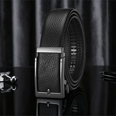 【第一層牛革】ベルト メンズ 本革 高級ビジネスベルト メンズ 合金 自動バックル ウエストバンド パンツベルト 卸売