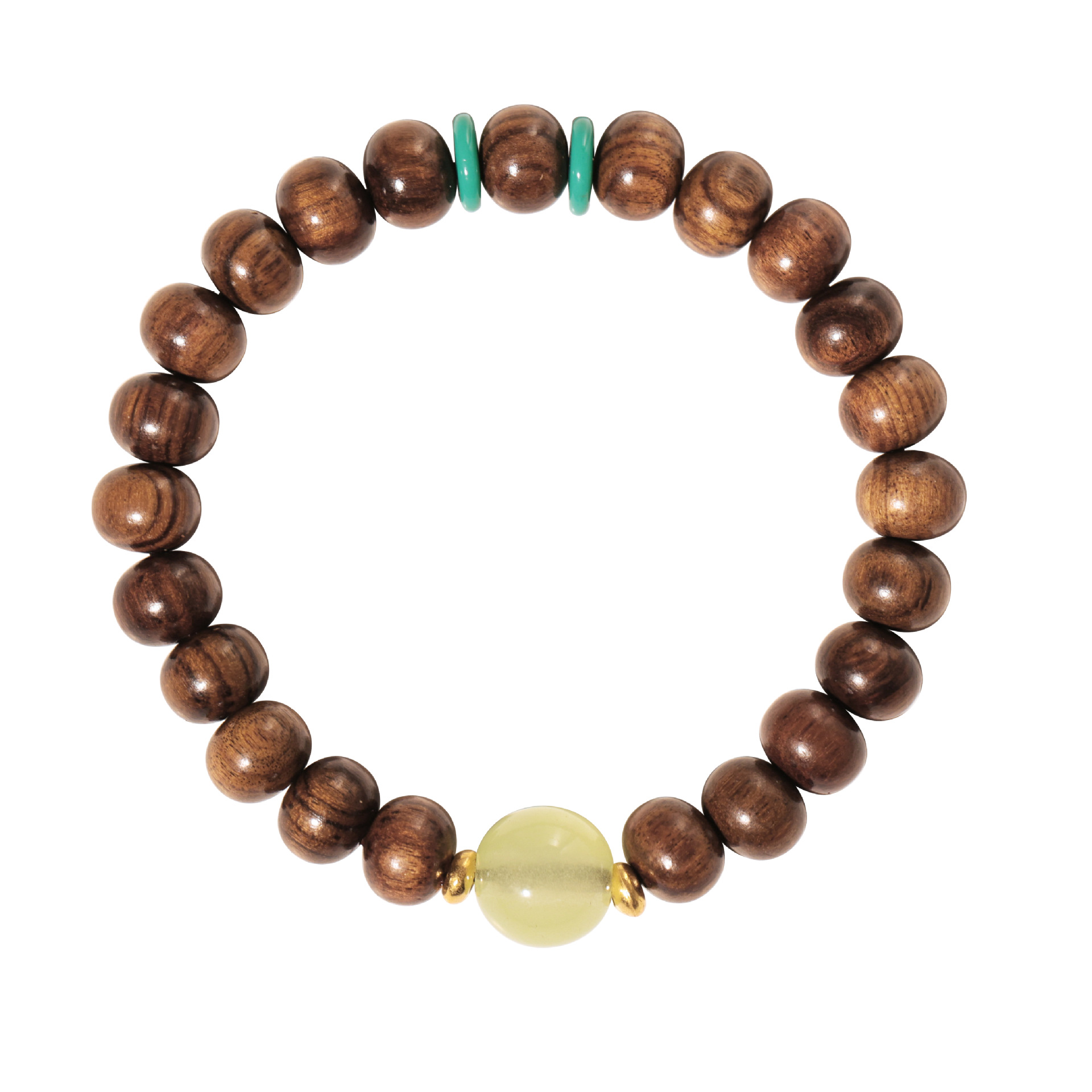 Flores negras naturales de madera de pera, perlas de Buda, nuevo ábaco chino, rosario, pulseras para hombres y mujeres, parejas retro, perlas de luz nocturna, juegan.