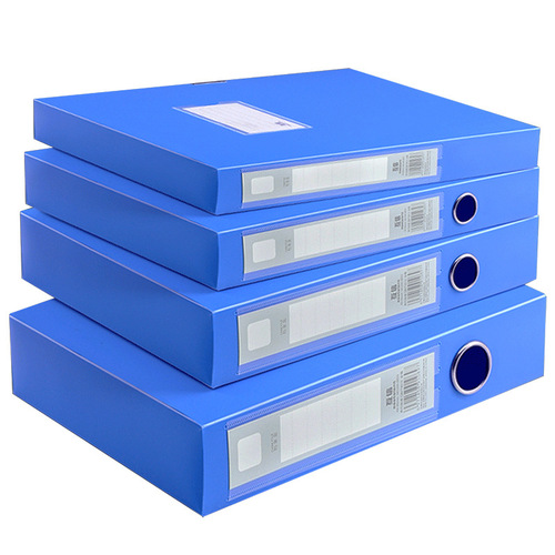 File box plastic folding file box A4 file information box office supplies storage box multi-specification storage box