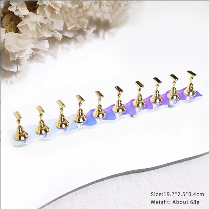 Manicure acrílico base base base de manicure aurora fantasía color gradiente onda larga manicure exhibición marco de manicure piezas de ajedrez manicure