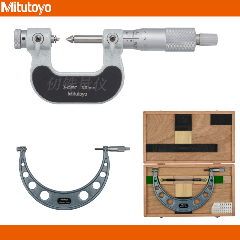 三丰Mitutoyo螺纹中经千分尺126-129 130TMC-125 150螺距13-9TPI