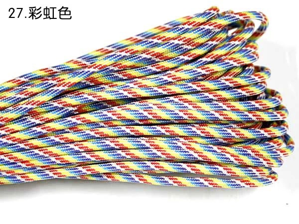 7七芯傘紐31メートル100フィート4mm屋外編みブレスレット用ひもで干しひも200色を縛る