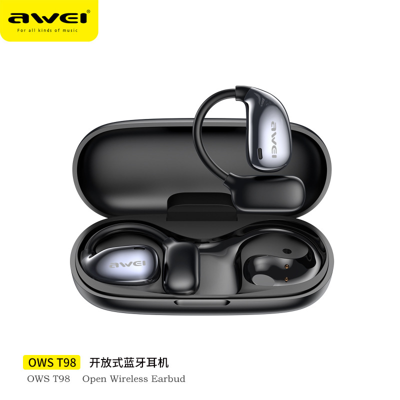 AWEI用次元耳挂けイヤホンT98スポーツ无感着用长持ちダイナミックサウンドowsブルートゥースイヤホン|undefined
