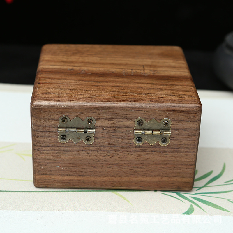 Retro wooden box from natural wood