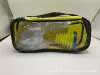 Transparent pure yellow + bottom blue plus yellow travel bag
