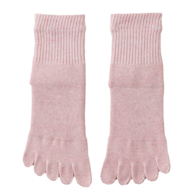 Calcetines de cinco dedos calcetines de media pantorrilla para mujer Calcetines de Punta desodorante nuevo engrosado Terry calcetines de Punta cálido algodón invierno absorbente de sudor