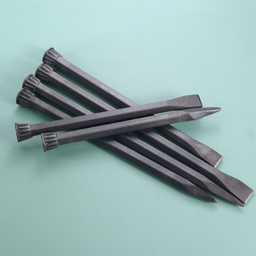 Manufacturer wholesale construction tools large head chisel dome chisel flat pointed chisel green sand pier head masonry chisel