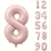 OPP, 40 дюймов, розовый, цифра 8