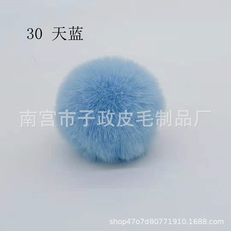 Bola de piel de conejo de imitación 6cm7cm8cm9cm10cm Bola de piel al por mayor hecha a mano DIY joyería ropa zapatos accesorios adornos