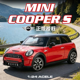 1:24宝马MINI仿真合金模型摆件收藏男孩礼物儿童玩具车批发代发