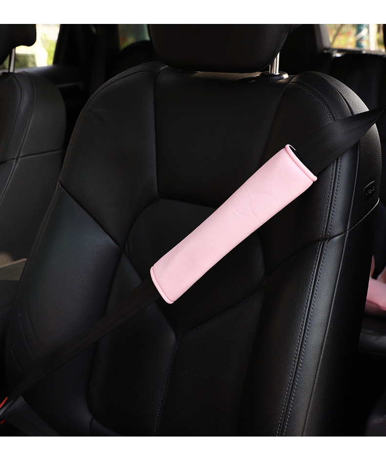Car Seat Belt Shoulder Pads Air Layer Ice Silk Summer Car Shoulder Strap Cover Anti-Friction DIY Comfortable and Breathable