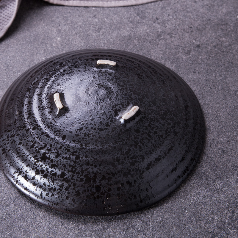 Multi-Estilo negro brillante mate esmerilado tazón de cerámica hogar ramen tazón de sopa tazón de ensalada de frutas tazón de arroz tazón para mascotas