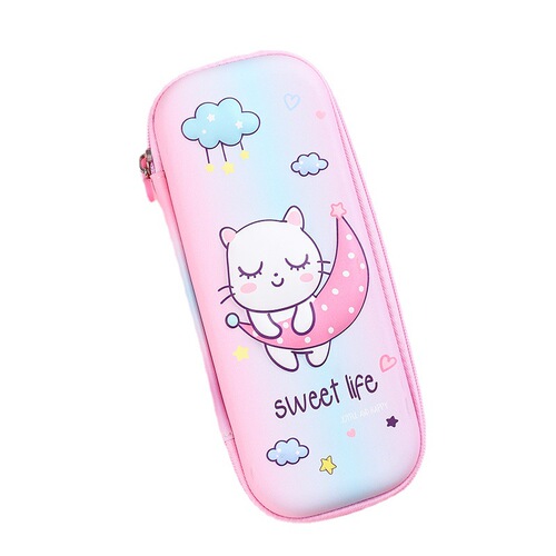 3D three-dimensional pencil case wholesale cartoon primary school children's large capacity EVA stationery box for men and women waterproof cute pencil case