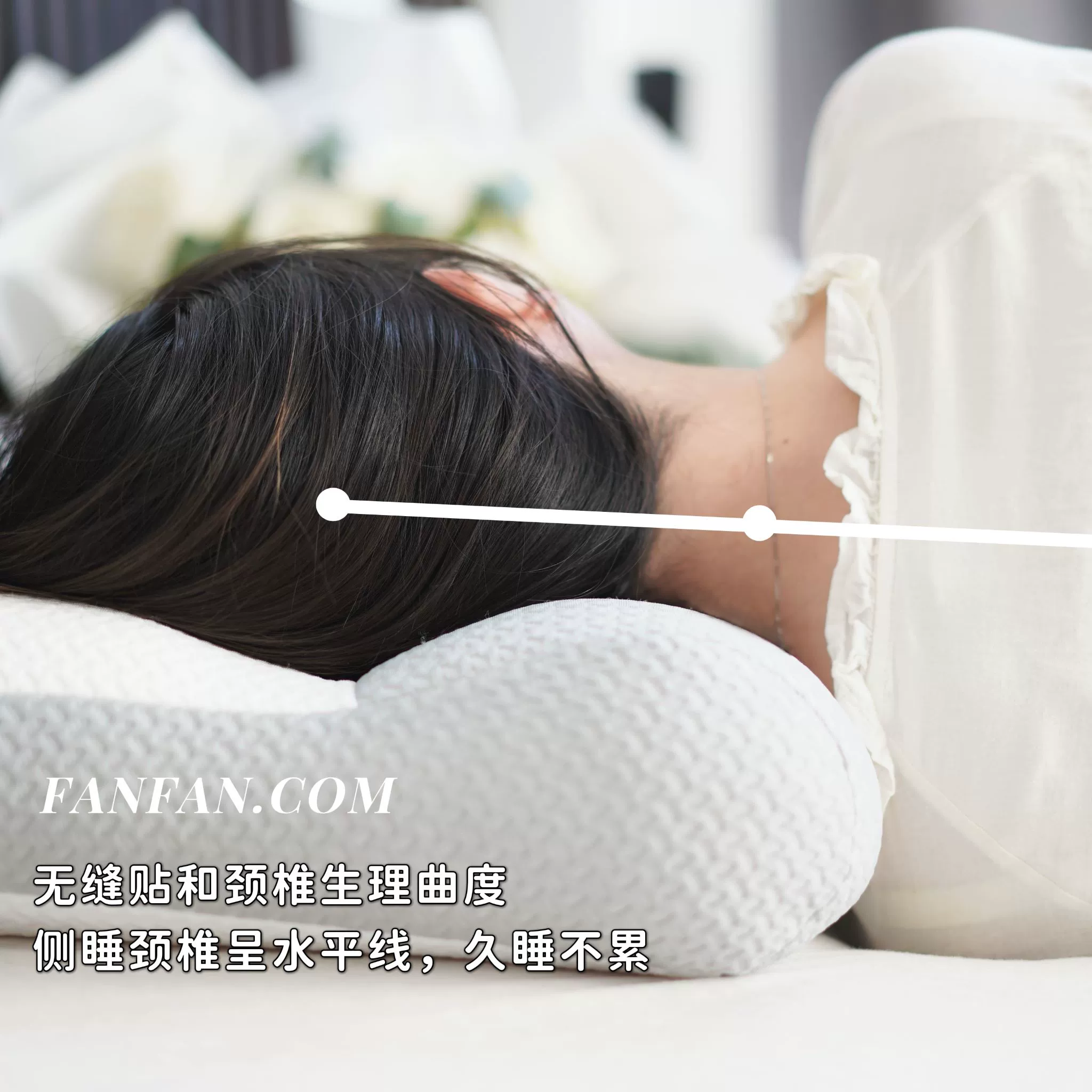 Knitted massager, night design neck pillow, with neck protection