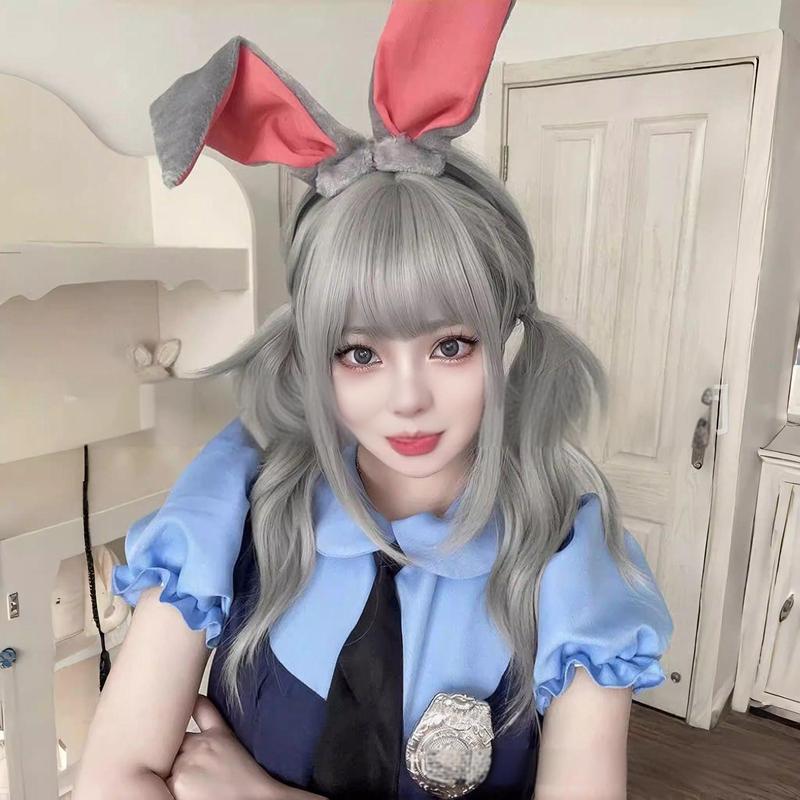 假发头套女波浪中分长卷发自然仿真lolita绿野仙踪万圣节cos假发|undefined