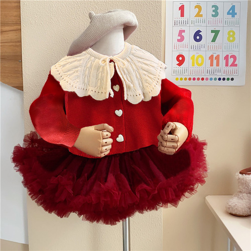 Children's clothing girls sweater  winter new style Nordic style baby children's base sweater