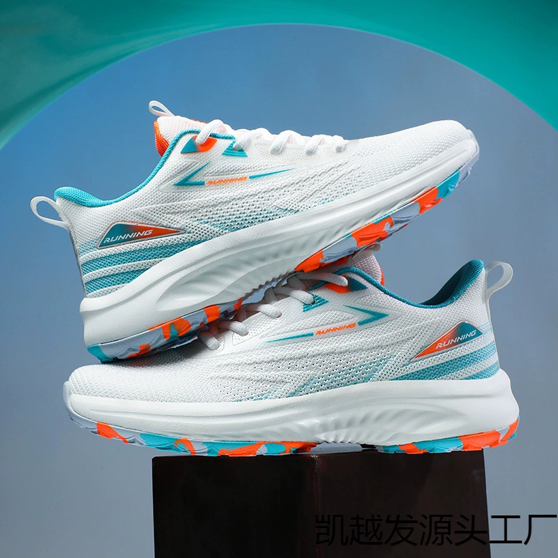 Спортивная повседневная обувь 2024 новая дышащая сетка студенческая обувь для бега амортизирующие технологии Молодежная пара спортивная обувь