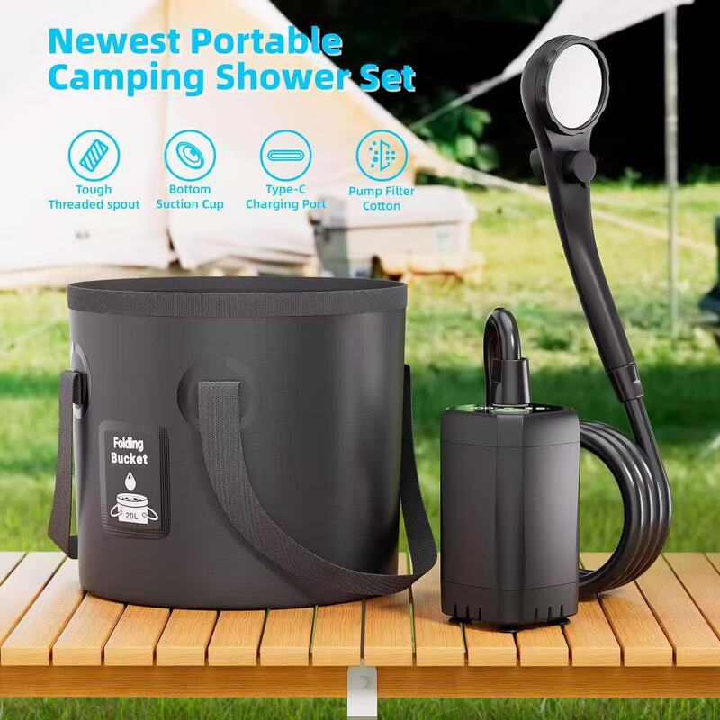 Cross-Border Series Set Outdoor Shower Outdoor Bathing Artifact Camping Car Wash Shower Head Electric Shower Cross-Border Series Set Outdoor Shower Outdoor Bathing Artifact Camping Car Wash Shower Head Electric Shower