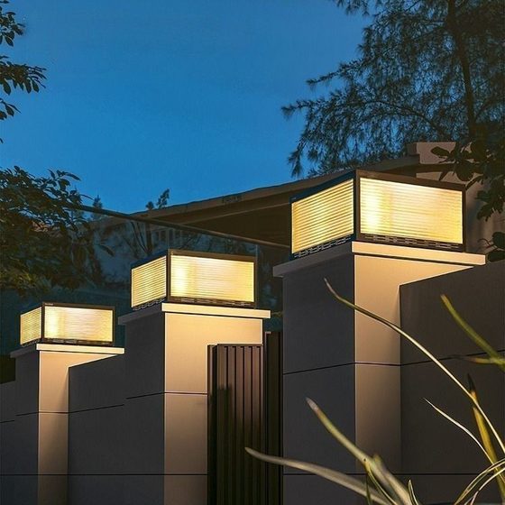 Column lamp solar outdoor lamp garden lamp villa door column lamp door column lamp outdoor wall lamp column lamp