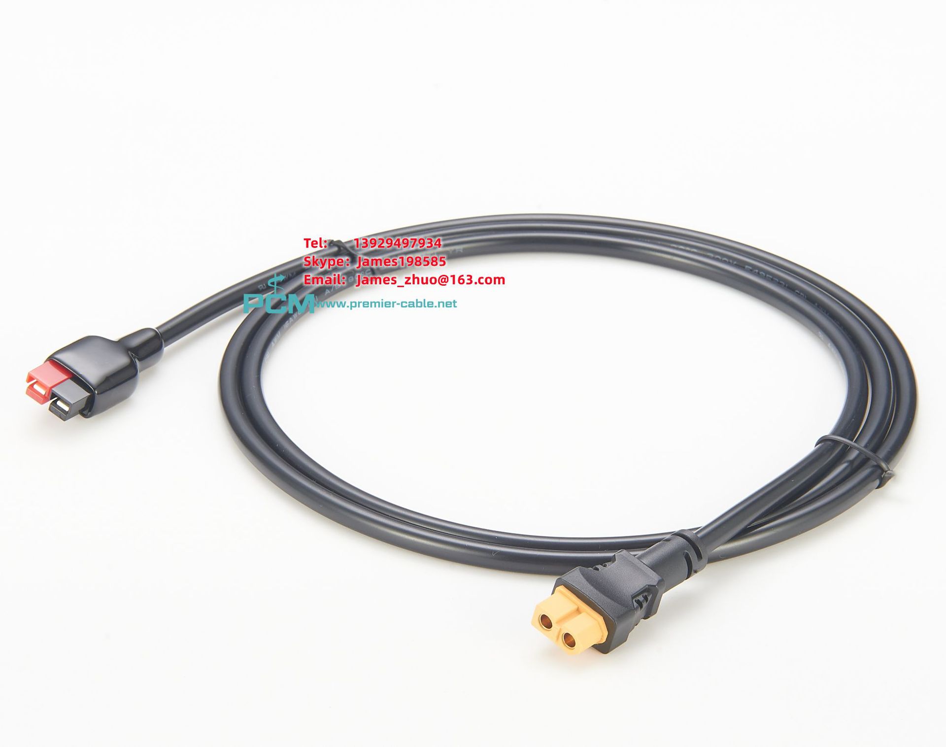 太阳能充电线 正浩户外电源连接线 30A安德森转XT60母头