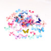 Drilling net yarn butterfly clothing accessories double -layer digital printing children's clothing bag mesh yarn polyester butterfly accessories