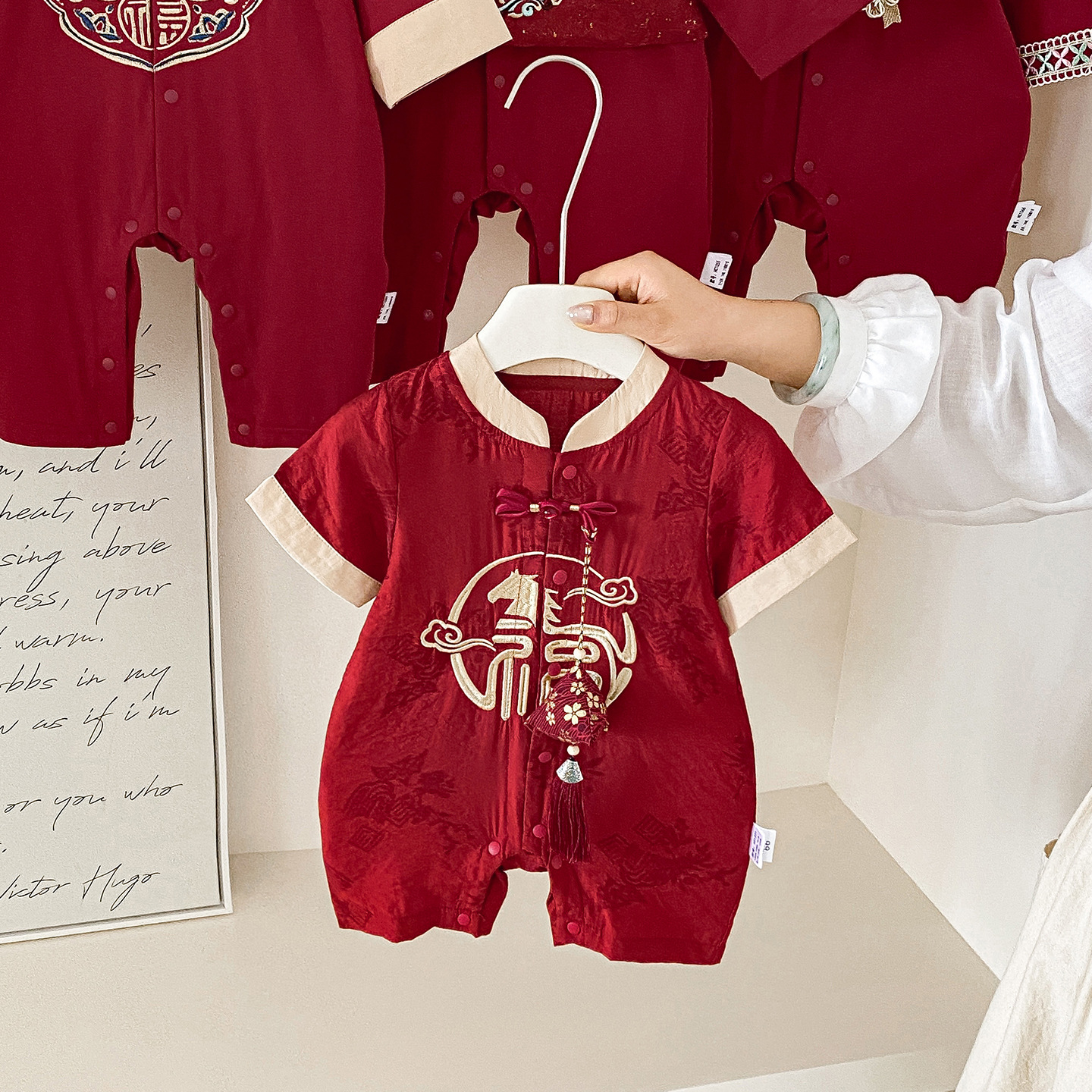 Red summer children's dress, 2026 years