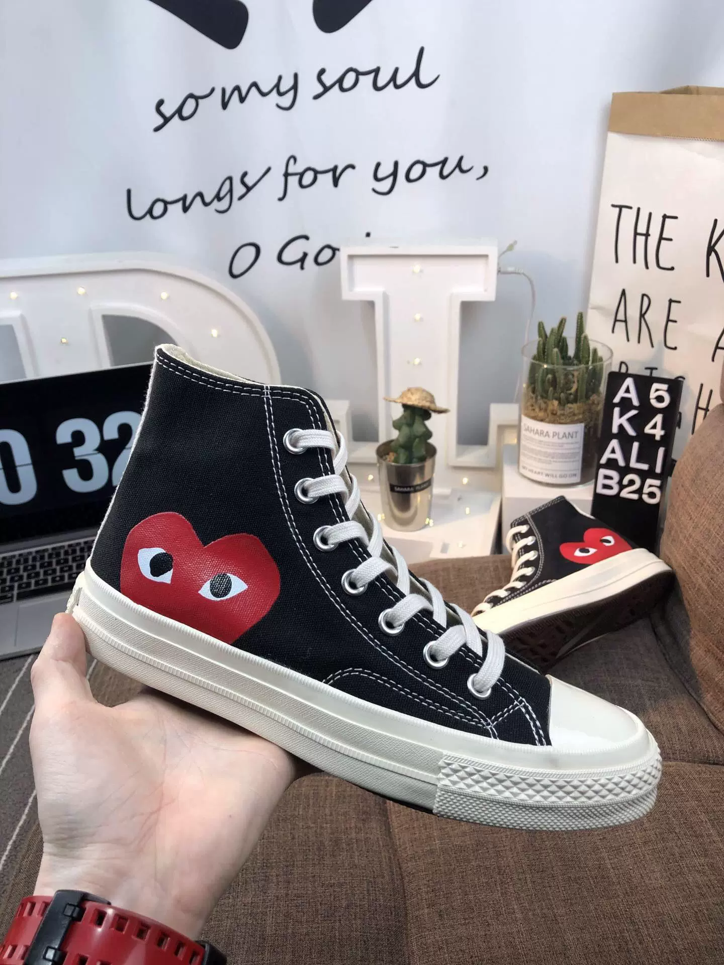 Высокие кроссовки из ткани (Converse) унисекс повседневные, несколько цветов, размеры 35–44 — большой размер
