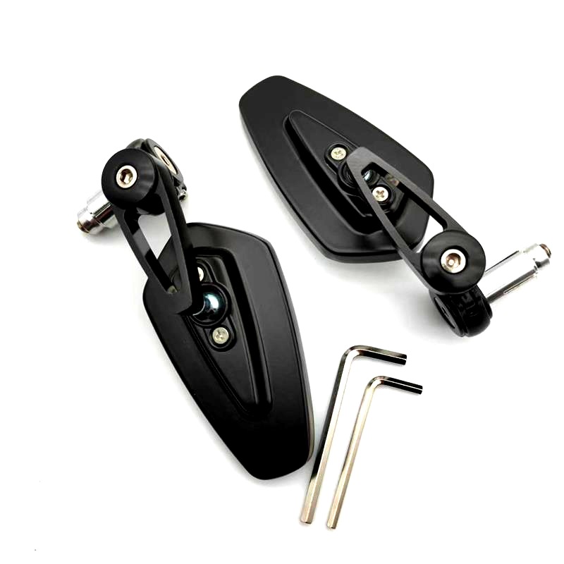 Motorcycle Rearview Mirror Modified Cnc Aluminum Alloy Reflector 17mm Handlebar Inner Hole Handlebar Mirror Cross-Border Direct Supply