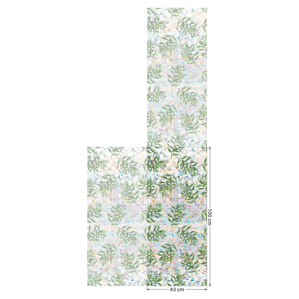 140g Weight Glass paster Home Textiles & Decor Type PVC Material Leaf Pattern Casual, Pastoral Style Casual Pastoral Leaf PVC Glass Paster Wall Art 28