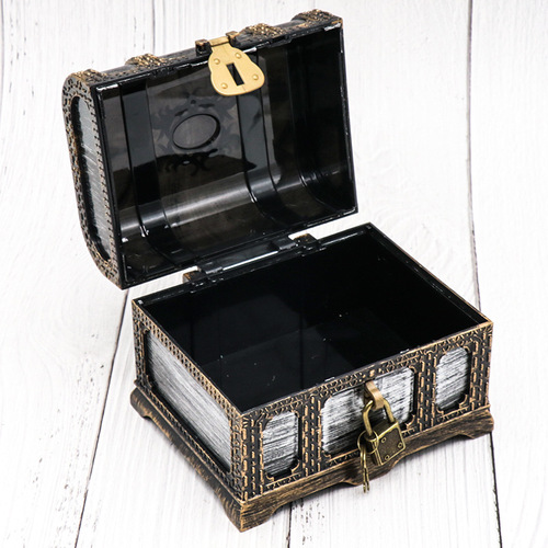 Amazon Hot Selling Pirate Treasure Hunting Box Children's Treasure Box Retro Plastic Large Treasure Box Toy Manufacturer