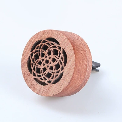 Wooden Car Aromatherapy Car Air Car Perfume Aromatherapy - ring-heart-flower-main-picture