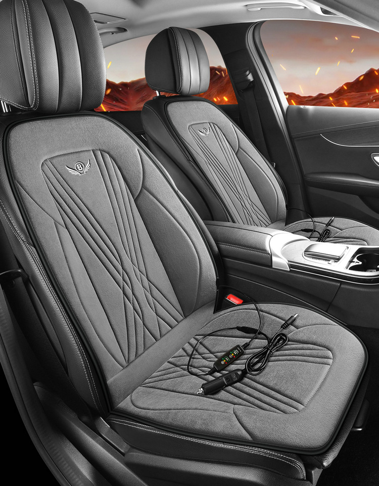 Car Heated Seat Cushion Winter Seat Cushion 12V24V Warm Car Electric Heating Pad Single Seat Double Seat Car Seat Cushion