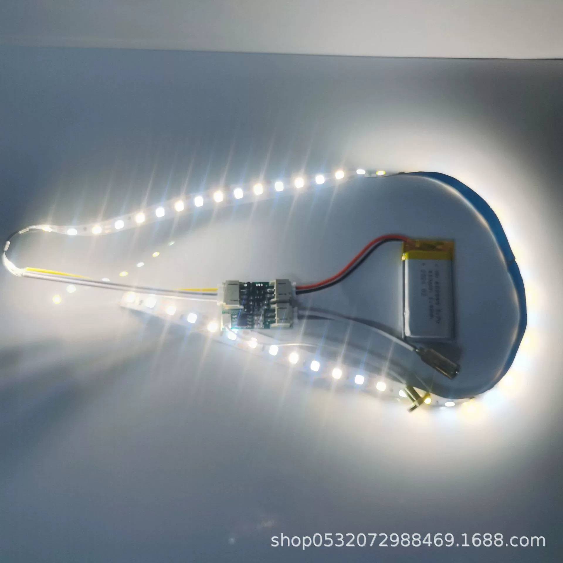 Night light, two-color light strip, photo frame charging, touch lightweight control panel, light panel with accessories, circuit, 5v