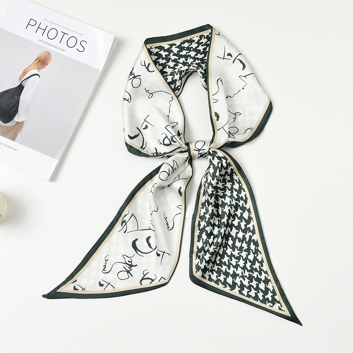#746 외국 재스민 다크 그린 가장자리