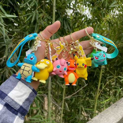 Pokémon Pet Pikachu Charm Keychain, Bag Hook, Couple Keychain